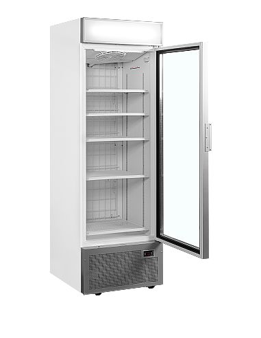 Armoire congélateur grise porte vitrée - 440 L - UFSC1450GCPNFSilver