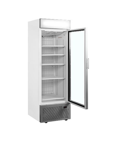 Armoire congélateur grise porte vitrée - 440 L - UFSC1450GCPNFSilver