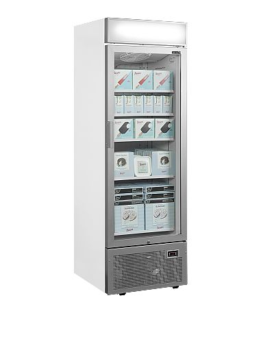 Armoire congélateur grise porte vitrée - 440 L - UFSC1450GCPNFSilver
