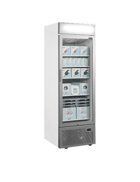 Armoire congélateur grise porte vitrée - 440 L - UFSC1450GCPNFSilver