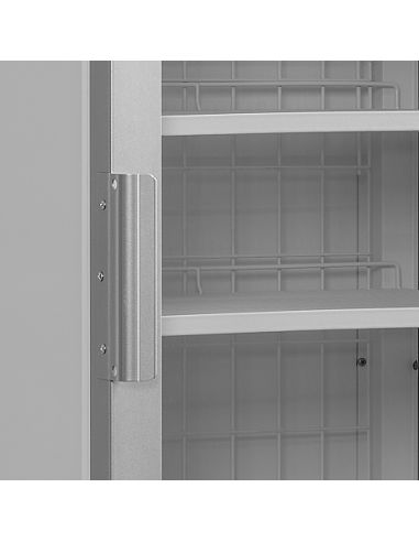 Armoire congélateur grise porte vitrée - 440 L - UFSC1450GCPNFSilver