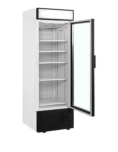 Armoire congélateur noire porte vitrée - 440 L - UFSC1450GCPNF