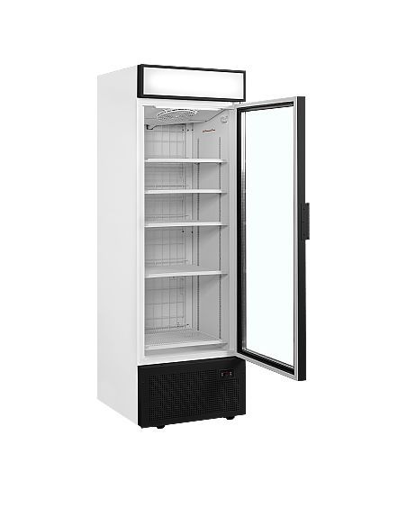 Armoire congélateur noire porte vitrée - 440 L - UFSC1450GCPNF