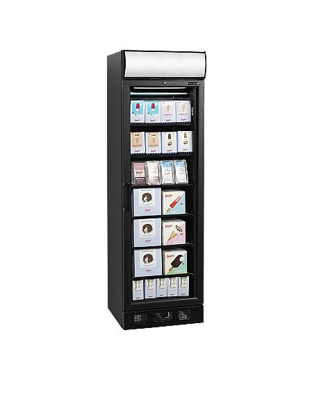 Armoire congélateur noire porte vitrée avec canopy - 270 L - UFSC371GCPBlack