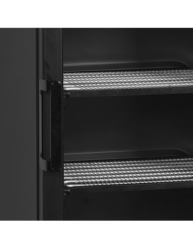 Armoire congélateur noire porte vitrée avec canopy - 270 L - UFSC371GCPBlack
