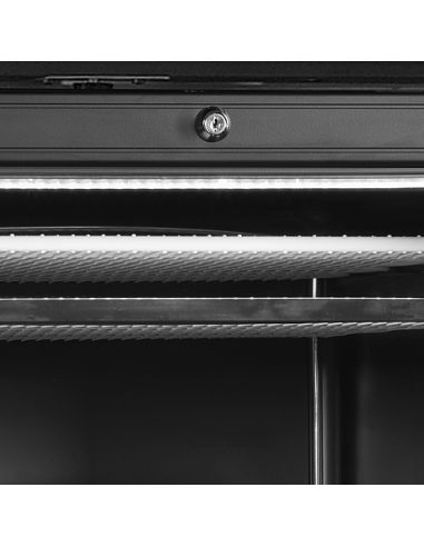 Armoire congélateur noire porte vitrée avec canopy - 270 L - UFSC371GCPBlack