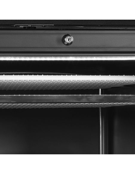 Armoire congélateur noire porte vitrée avec canopy - 270 L - UFSC371GCPBlack