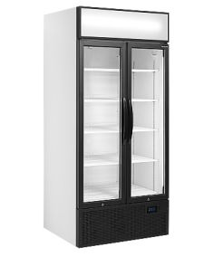 Armoire réfrigérée 2 portes vitrées battantes avec canopy 535 L - FSC891S