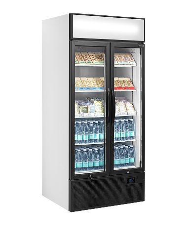 Armoire réfrigérée 2 portes vitrées battantes avec canopy 535 L - FSC891S