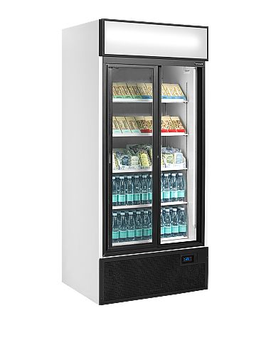 Armoire réfrigérée 2 portes vitrées coulissantes avec canopy 462 L - FSC891S