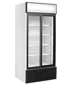 Armoire réfrigérée 2 portes vitrées coulissantes avec canopy 462 L - FSC891S