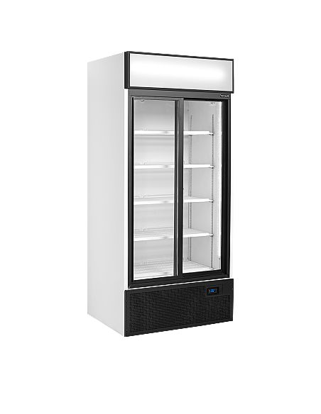 Armoire réfrigérée 2 portes vitrées coulissantes avec canopy 462 L - FSC891S