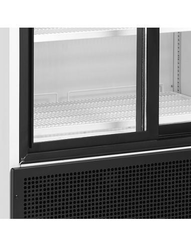 Armoire réfrigérée 2 portes vitrées coulissantes avec canopy 462 L - FSC891S