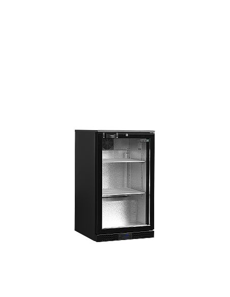 Arrière bar une porte vitrée et clayettes blanches - 105 litres - DB106H