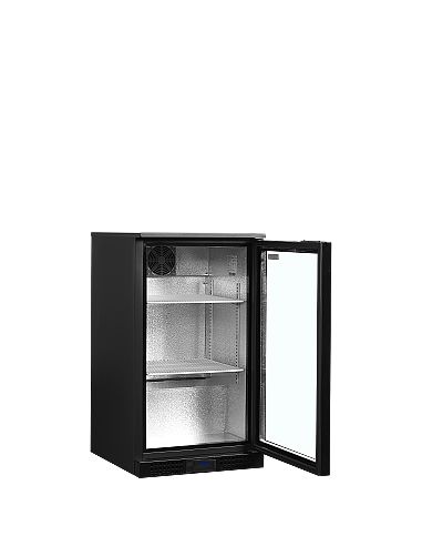 Arrière bar une porte vitrée et clayettes blanches - 105 litres - DB106H