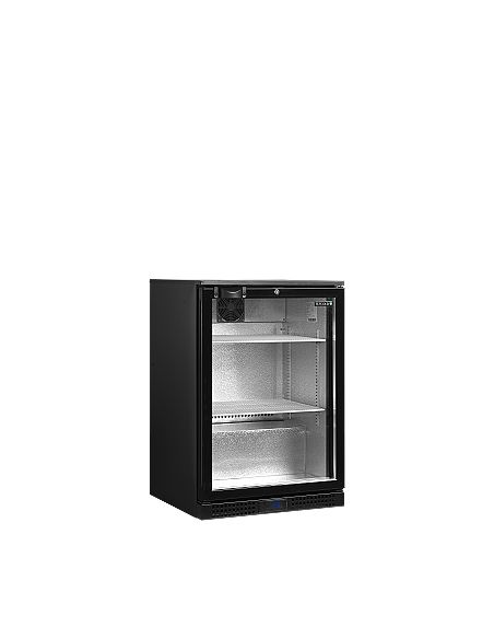 Arrière bar une porte vitrée et clayettes blanches - 125 litres - DB126H