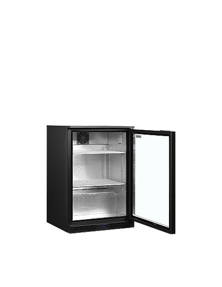 Arrière bar une porte vitrée et clayettes blanches - 125 litres - DB126H