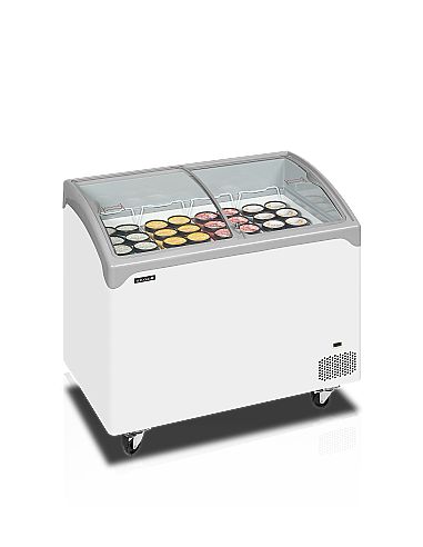 Congélateur de crème glacée 218 L - Bombé coulissant vitré - NIC301SCEB
