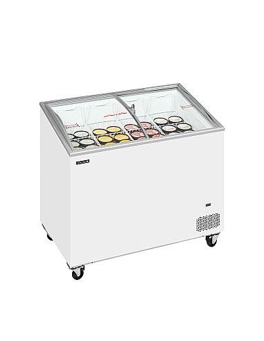 Congélateur de crème glacée 230 L - Bombé coulissant vitré - IC301SCEB