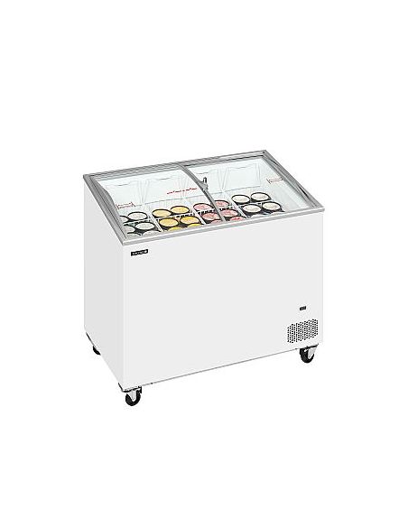 Congélateur de crème glacée 230 L - Bombé coulissant vitré - IC301SCEB