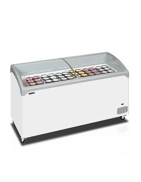 Congélateur de crème glacée 367 L - Bombé coulissant vitré - NIC501SCEB