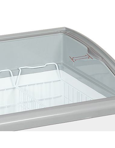 Congélateur de crème glacée 367 L - Bombé coulissant vitré - NIC501SCEB