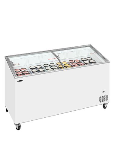 Congélateur de crème glacée 398 L - Bombé coulissant vitré - IC501SCEB