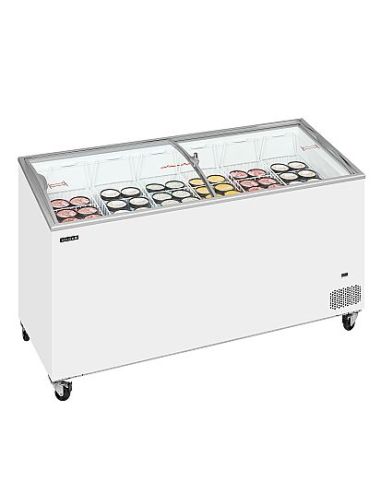 Congélateur de crème glacée 481 L - Bombé coulissant vitré - IC551SCEB