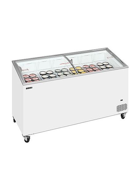 Congélateur de crème glacée 481 L - Bombé coulissant vitré - IC551SCEB