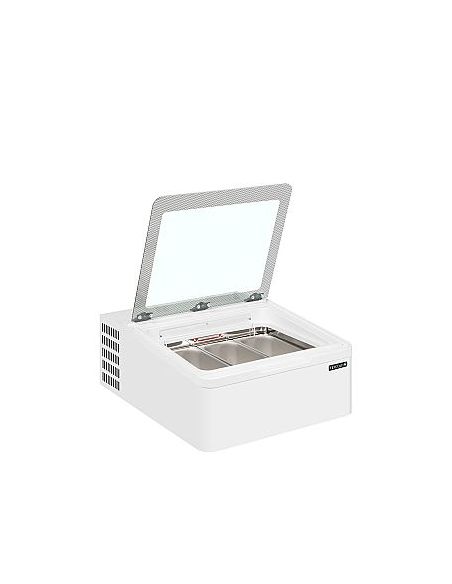 Congélateur de crème glacée de comptoir 29 L - Incliné couvercle vitré battant - ICE3