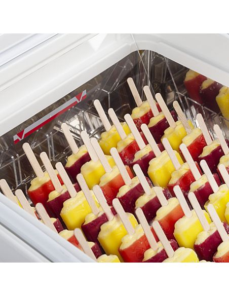 Congélateur de crème glacée de comptoir 29 L - Incliné couvercle vitré battant - ICE3
