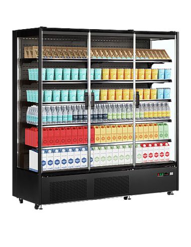 Vitrine réfrigérée murale libre service pour supermarché - 1147 L - PC1870B