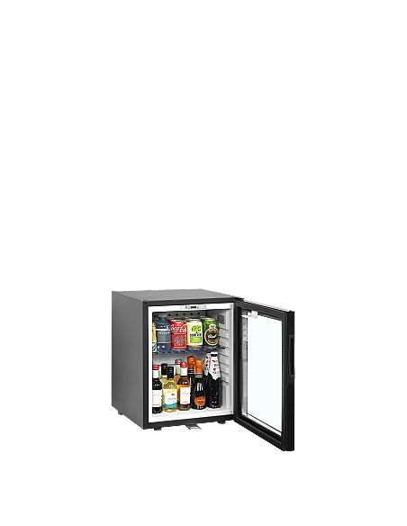 Réfrigérateur minibar noir porte vitrée réversible 24 L - TM35GC
