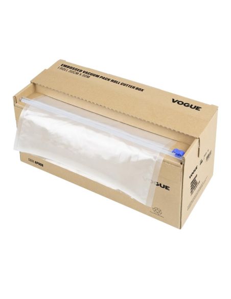 Rouleau d'emballage sous vide Vogue avec boîte de découpe (gaufré), largeur 300 mm