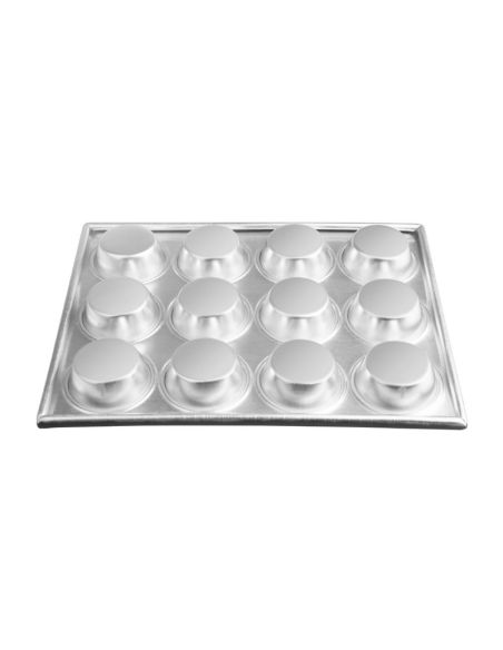 Plaque aluminium antiadhésive de 12 moules à muffins Vogue