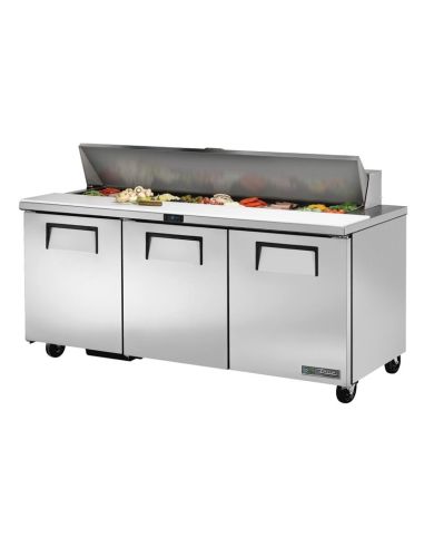 Comptoir de préparation 3 portes True 538L TSSU-72-18
