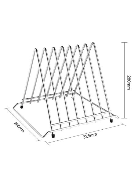 Support professionnel pour planches à découper Hygiplas 7 fentes