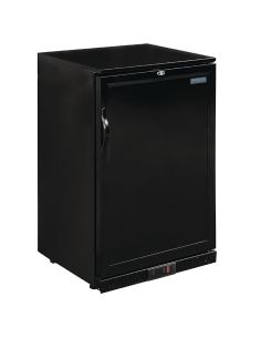 Arrière-bar une porte pleine noir Série G 900mm 138L | Polar - GL015