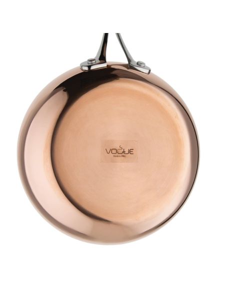 Poêle triple paroi cuivre induction Vogue 200mm