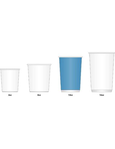 Gobelets boissons chaudes kraft paroi isolante ondulée Fiesta Recyclable 340ml (lot de 25)