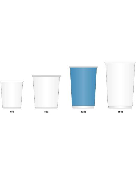 Gobelets boissons chaudes kraft paroi isolante ondulée Fiesta Recyclable 340ml (lot de 25)