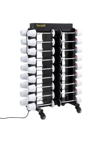 Chariot de chargement Securit pour 36 lampes de table adapté à GR652 GR655 GR656 GR657 GR658