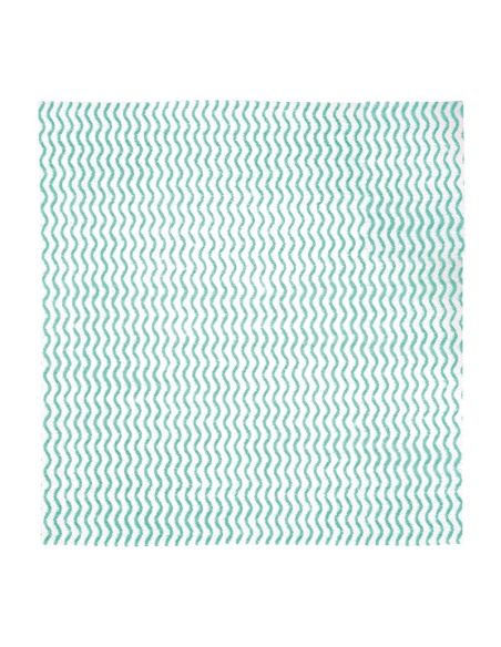 Chiffons non tissés Jantex verts (rouleau de 100 chiffons)