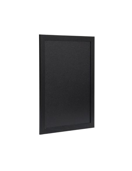 Ardoise murale cadre en bois noir avec feutre craie et fixations Securit 30x40cm