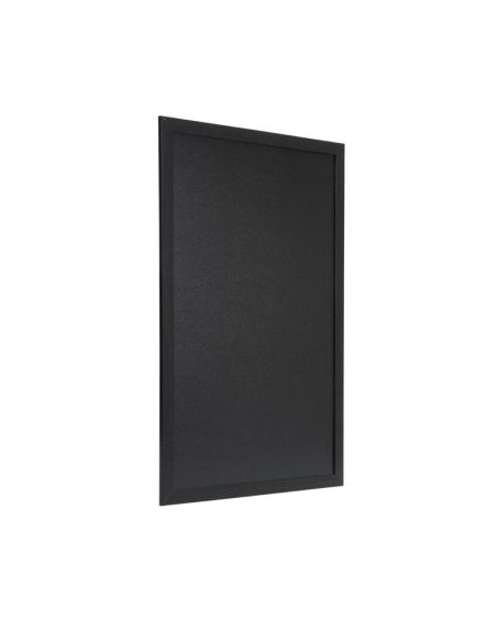 Ardoise murale cadre en bois noir avec feutre craie et fixations Securit 40x60cm