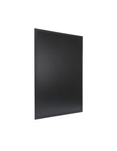 Ardoise murale cadre en bois noir avec feutre craie et fixations Securit 60x80cm