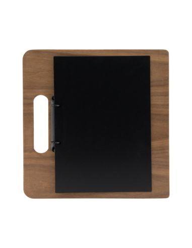 Planche porte-menu à anneaux Securit gamme Walnut