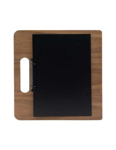 Planche porte-menu à anneaux Securit gamme Walnut