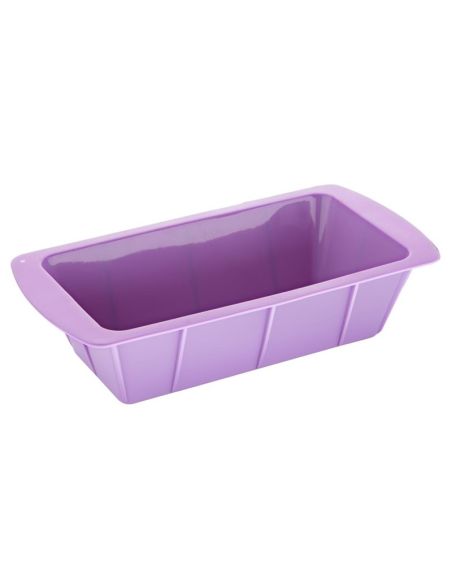 Moule à cake flexible en silicone Hygiplas violet