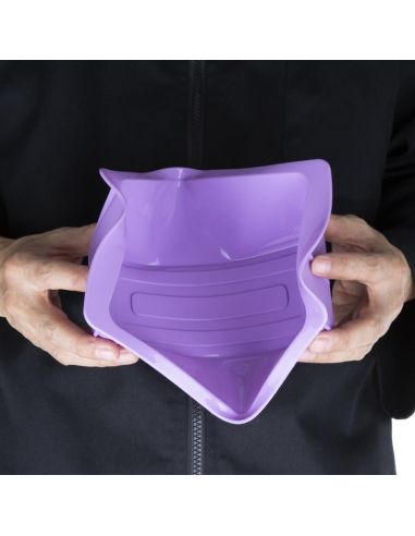 Moule à cake flexible en silicone Hygiplas violet